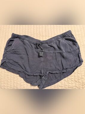 aerie charcoal, grey Drawstring Athletic Lounge Shorts